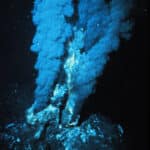 A hydrothermal vent known as a black smoker © NOAA Ocean Explorer